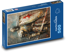 Rytíř - bojovník s mečem Puzzle 500 - 46x30 cm
