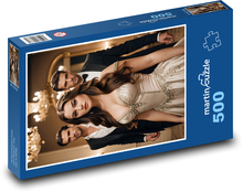 Kobieta i dwóch mężczyzn, para Puzzle 500 elementów - 46x30 cm