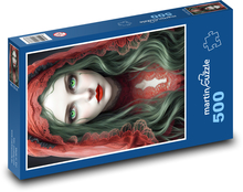 Frau - Mädchen, Schönheit Puzzle 500 Teile - 46 x 30 cm