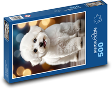 Pes - bichon, mazlíček Puzzle 500 dílků - 46 x 30 cm