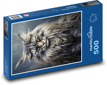 Mačka - zviera, domáce zviera Puzzle 500 dielikov - 46 x 30 cm
