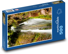 Wasserfall - Berg, Natur Puzzle 500 Teile - 46 x 30 cm