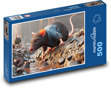 Potkany v rieke Puzzle 500 dielikov - 46 x 30 cm 