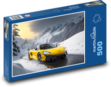 Mclaren 720s v zasněžené krajině Puzzle 500 dílků - 46 x 30 cm