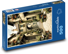 Květiny na ulici ve městě   Puzzle 500 dílků - 46 x 30 cm
