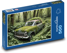 Auto zarastené v džungli Puzzle 500 dielikov - 46 x 30 cm 