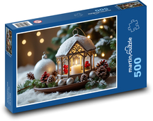 Horiaca vianočná sviečka Puzzle 500 dielikov - 46 x 30 cm 