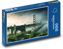 Starý most cez rieku Puzzle 500 dielikov - 46 x 30 cm 