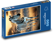 Zebra vo voľnej prírode Puzzle 500 dielikov - 46 x 30 cm 