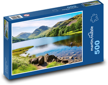 Národní park Cumbria - jezero, Anglie Puzzle 500 - 46x30 cm