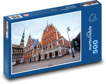 Riga - Radničné námestie, Lotyšsko Puzzle 500 dielikov - 46 x 30 cm 