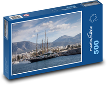 Atény - prístav Kalamaki Puzzle 500 dielikov - 46 x 30 cm 