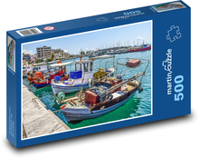 Lodě v přístavu Puzzle 500 dílků - 46 x 30 cm