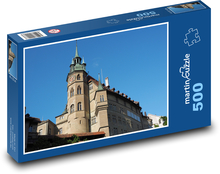Freiburg - Rathaus, Schweiz Puzzle 500 Teile - 46 x 30 cm
