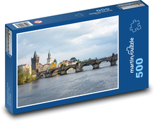 Karlsbrücke - Moldau Puzzle 500 Teile - 46 x 30 cm