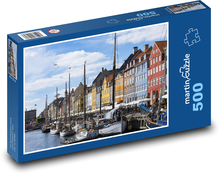 Kopenhagen - Dänemark, Schiffe Puzzle 500 Teile - 46 x 30 cm