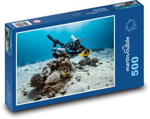 Potápač v mori Puzzle 500 dielikov - 46 x 30 cm 