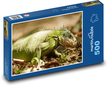 Legwan zielony Puzzle 500 elementów - 46x30 cm