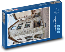 Kamenný dom v meste Puzzle 500 dielikov - 46 x 30 cm 