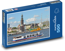 Hamburg - Germany, port Puzzle of 500 pieces - 46 x 30 cm 