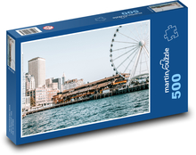 Seattle - Washington, obrie bicykel Puzzle 500 dielikov - 46 x 30 cm 
