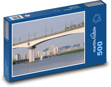 Řeka Han - západ slunce Puzzle 500 dílků - 46 x 30 cm