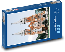 Katedra Notre-Dame - Paryż, Francja Puzzle 500 elementów - 46x30 cm