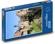 Pejzaż miejski - domy Puzzle 500 elementów - 46x30 cm