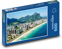 Brazílie - Rio, pobřeží Puzzle 500 dílků - 46 x 30 cm