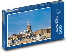 Galátská věž - Istanbul, Turecko Puzzle 500 dílků - 46 x 30 cm