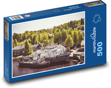 Parník na řece Puzzle 500 dílků - 46 x 30 cm