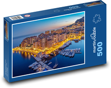 Monaco - přístav Puzzle 500 dílků - 46 x 30 cm