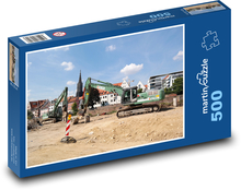 Stavenisko - rýpadlo, bager Puzzle 500 dielikov - 46 x 30 cm 