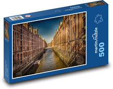 Speicherstadt - Hamburg, Nemecko Puzzle 500 dielikov - 46 x 30 cm 