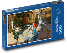 Bicykel na ulici Puzzle 500 dielikov - 46 x 30 cm 