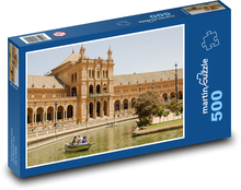 Plaza de España - Sevilla, Španielsko Puzzle 500 dielikov - 46 x 30 cm
