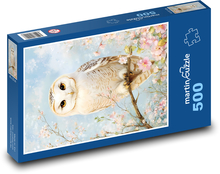 Owl - Flowering Tree, Bird Puzzle of 500 pieces - 46 x 30 cm 