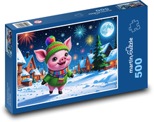 Happy Piggy Puzzle 500 dielikov - 46 x 30 cm 