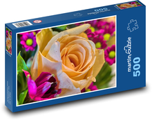 Bukiet róż Puzzle 500 elementów - 46x30 cm