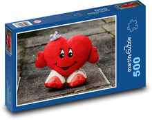 Cute Heart Puzzle of 500 pieces - 46 x 30 cm 
