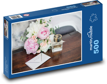 Bukiet walentynkowy Puzzle 500 elementów - 46x30 cm