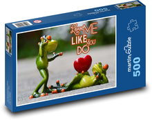 Zamilované žáby Puzzle 500 dílků - 46 x 30 cm