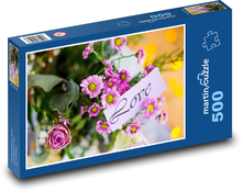 Ružové kvety lásky Puzzle 500 dielikov - 46 x 30 cm 
