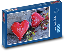 Ein rotes Herz der Liebe Puzzle 500 Teile - 46 x 30 cm