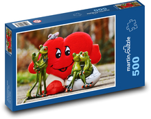 Valentinstag Plüschherz Puzzle 500 Teile - 46 x 30 cm