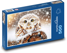 Sova v snehu Puzzle 500 dielikov - 46 x 30 cm 