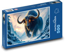 An enraged bull Puzzle of 500 pieces - 46 x 30 cm 