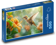 Kolibřík na květině Puzzle 500 dílků - 46 x 30 cm