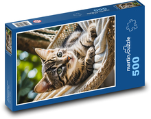 Mačiatko v hojdacej sieti Puzzle 500 dielikov - 46 x 30 cm 