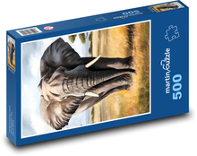 Elephant Puzzle of 500 pieces - 46 x 30 cm 